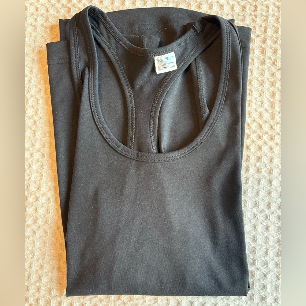 Diadora black racerback tank top